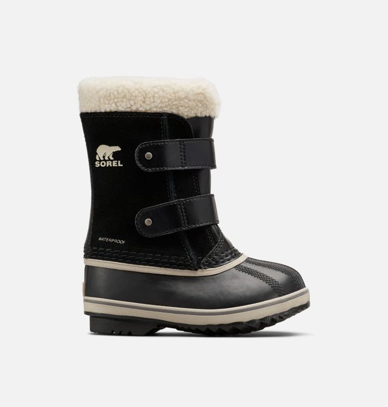 Kids Snow Boots Black - Sorel Childrens 1964 Pac™ Strap - 138504-HDQ